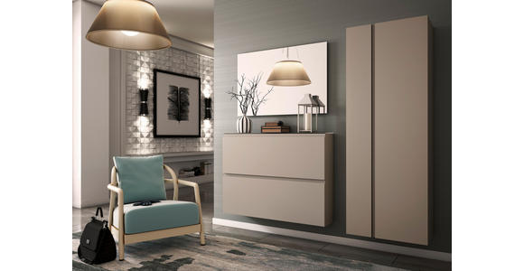 GARDEROBENSCHRANK Gardasee  in 60/165/33 cm  - Taupe, Design, Holzwerkstoff (60/165/33cm) - Moderano