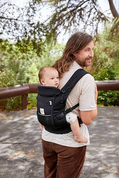 BABYTRAGE Adapt Softflex Mesh  - Schwarz, Basics, Textil (26,8/17/17cm) - Ergo Baby