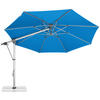 AMPELSCHIRM 350 cm Blau  - Blau/Silberfarben, Basics, Textil/Metall (350/350cm) - Doppler