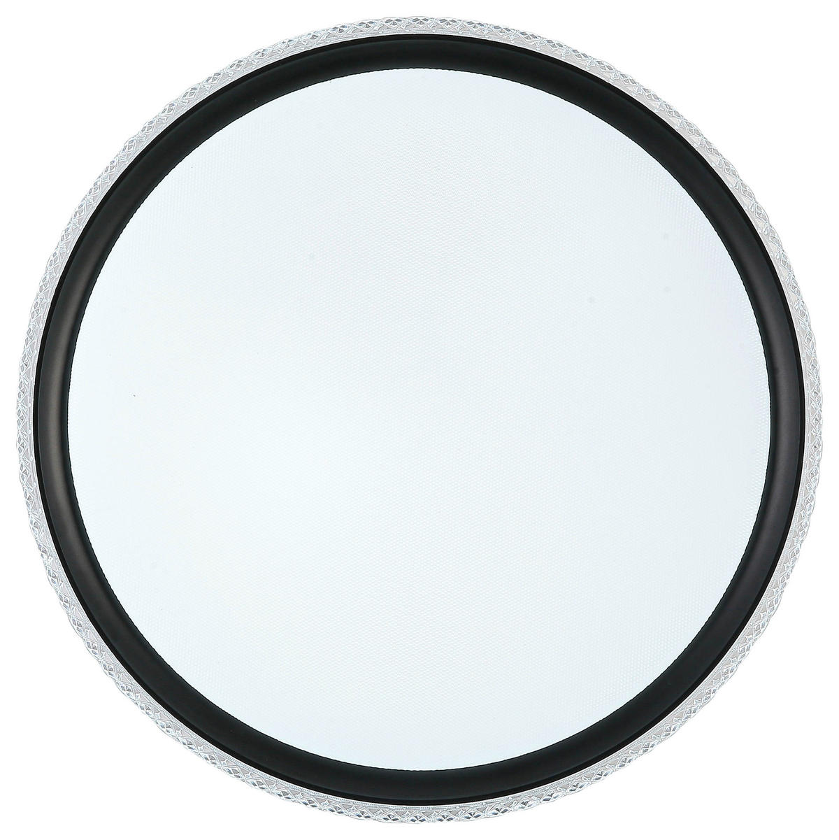 DECKENLEUCHTE  40/6 cm    - Transparent/Schwarz, Trend, Kunststoff/Metall (40/6cm) - Novel