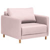 SCHLAFSESSEL in Webstoff Rosa  - Naturfarben/Rosa, KONVENTIONELL, Kunststoff/Textil (89/79/94cm) - Cantus