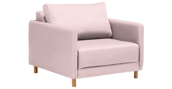 SCHLAFSESSEL in Webstoff Rosa - Naturfarben/Rosa, KONVENTIONELL, Kunststoff/Textil (89/79/94cm) - Cantus