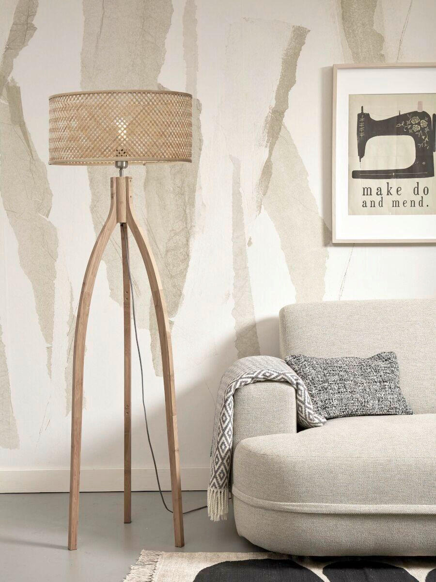 STOJACÍ LAMPA, 50/50/145 cm - přírodní barvy, Trend (50/50/145cm) - Good & Mojo