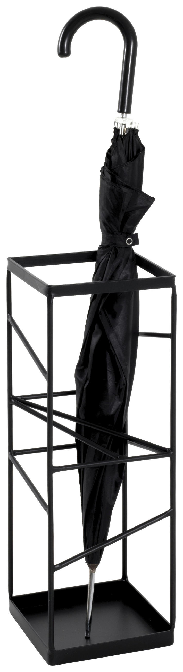 SCHIRMSTÄNDER Metall Schwarz  - Schwarz, MODERN, Metall (17/49/17cm)