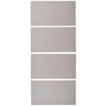 FRONTPANEELSET   - Hellgrau, KONVENTIONELL, Holzwerkstoff (92/202cm) - Hom`in
