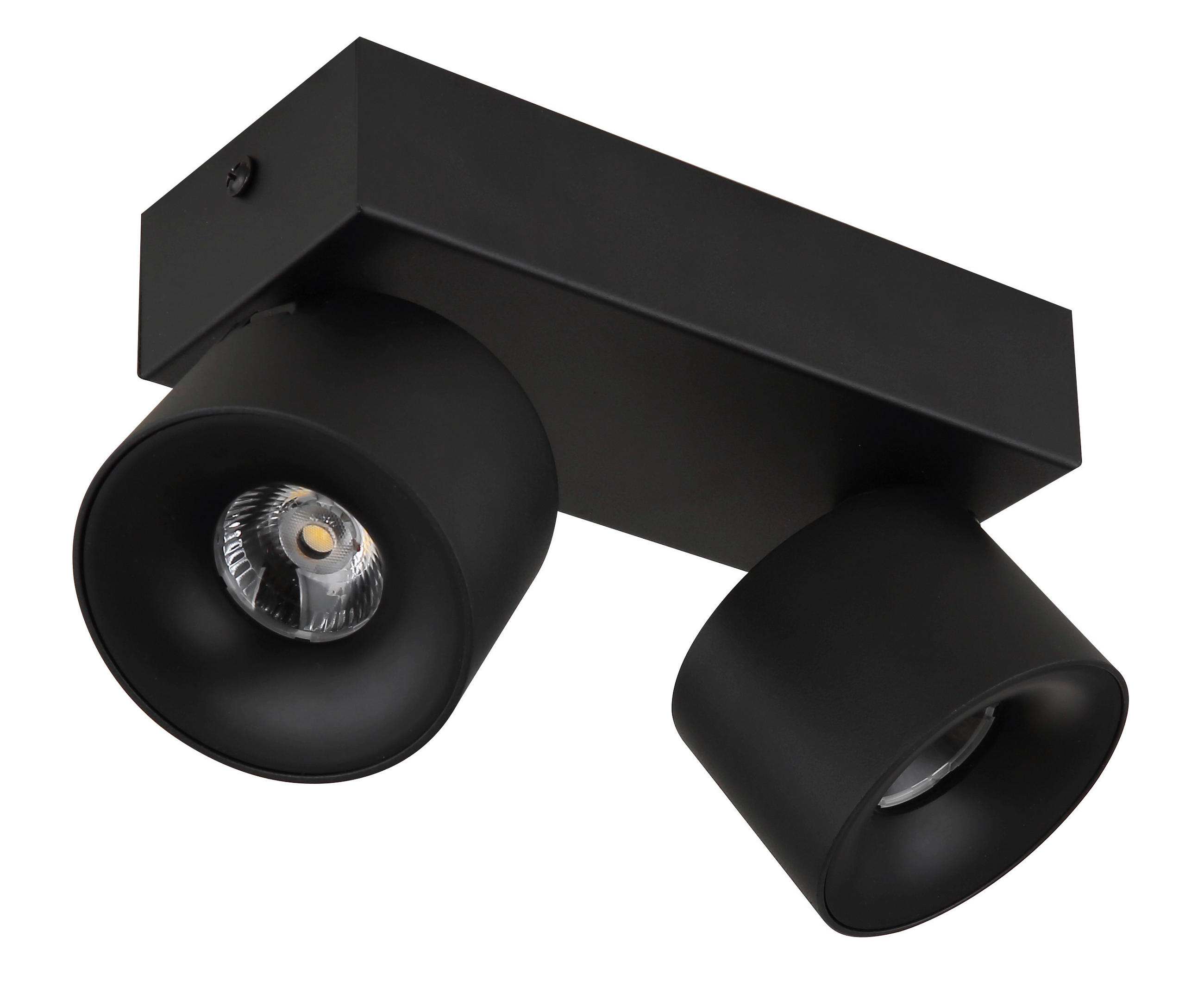 LED-SPOTLIGHT 20,5/7,2/12 cm   - svart/transparent, Design, metall/plast (20,5/7,2/12cm) - Globo