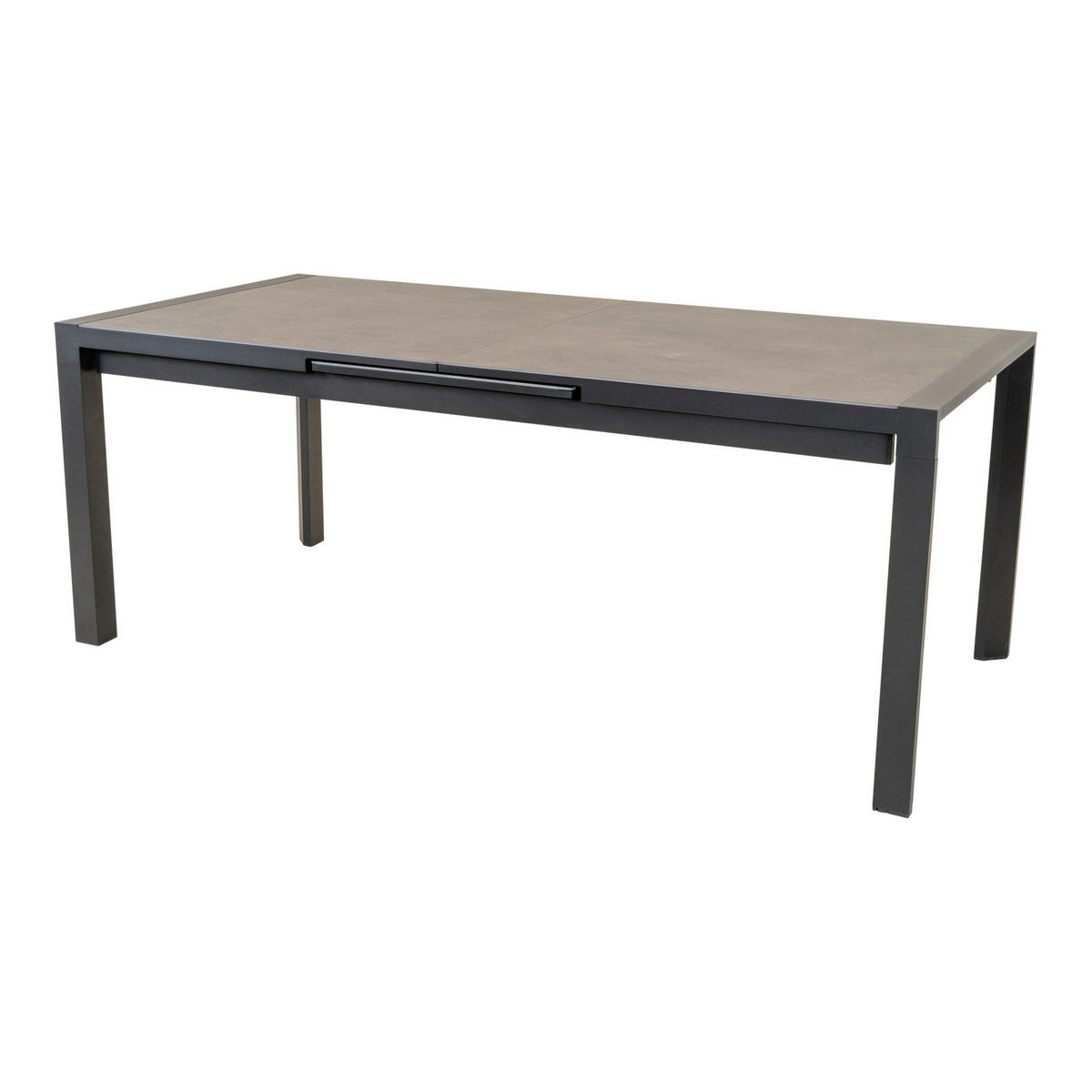 GARTENTISCH 200-260/96/76 cm Metall, Kunststoff  - Schieferfarben/Anthrazit, MODERN, Kunststoff/Metall (200-260/96/76cm) - Ambia Garden