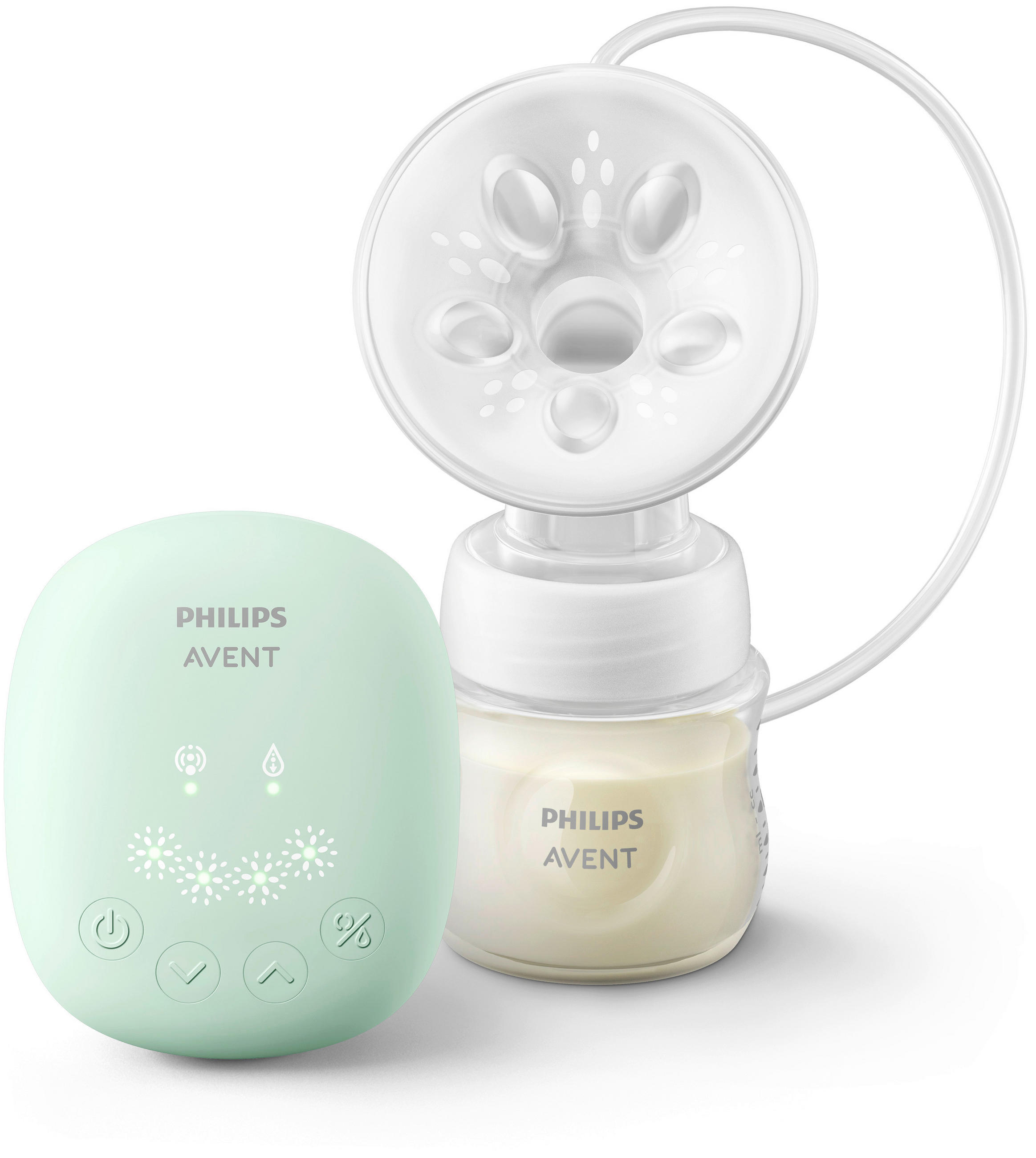 SET ZA DOJENJE   - Basics, plastika (20,6/9,4/17,1cm) - Avent