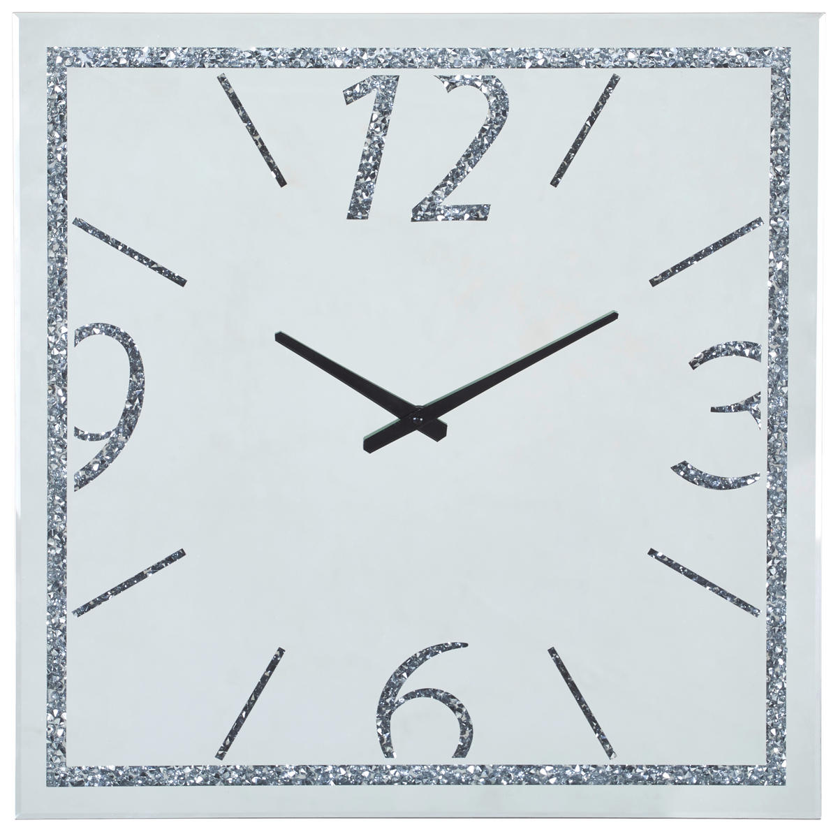 FALIÓRA 60/60/3,8 cm   - ezüstszínű, Trend, faalapú anyag/Üveg (60/60/3,8cm) - Xora