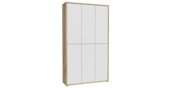 SCHUHSCHRANK 109,2/191,9/34,9 cm - Hellgrau/Eiche Artisan, MODERN, Holzwerkstoff/Kunststoff (109,2/191,9/34,9cm) - Xora
