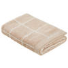 HANDTUCH Weiß, Taupe  - Taupe/Weiß, Natur, Textil (50/100cm) - Bio:Vio