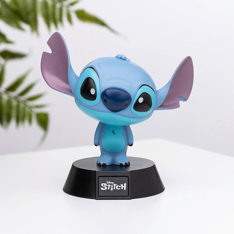 LED-DEKOLEUCHTE Stitch 7.7/10.8/7.7 cm - Blau/Multicolor, Basics, Kunststoff (7.7/10.8/7.7cm) - Disney