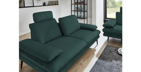 3-SITZER-SOFA in Velours Opal - Beige/Opal, Design, Textil/Metall (222/89/104cm) - Dieter Knoll