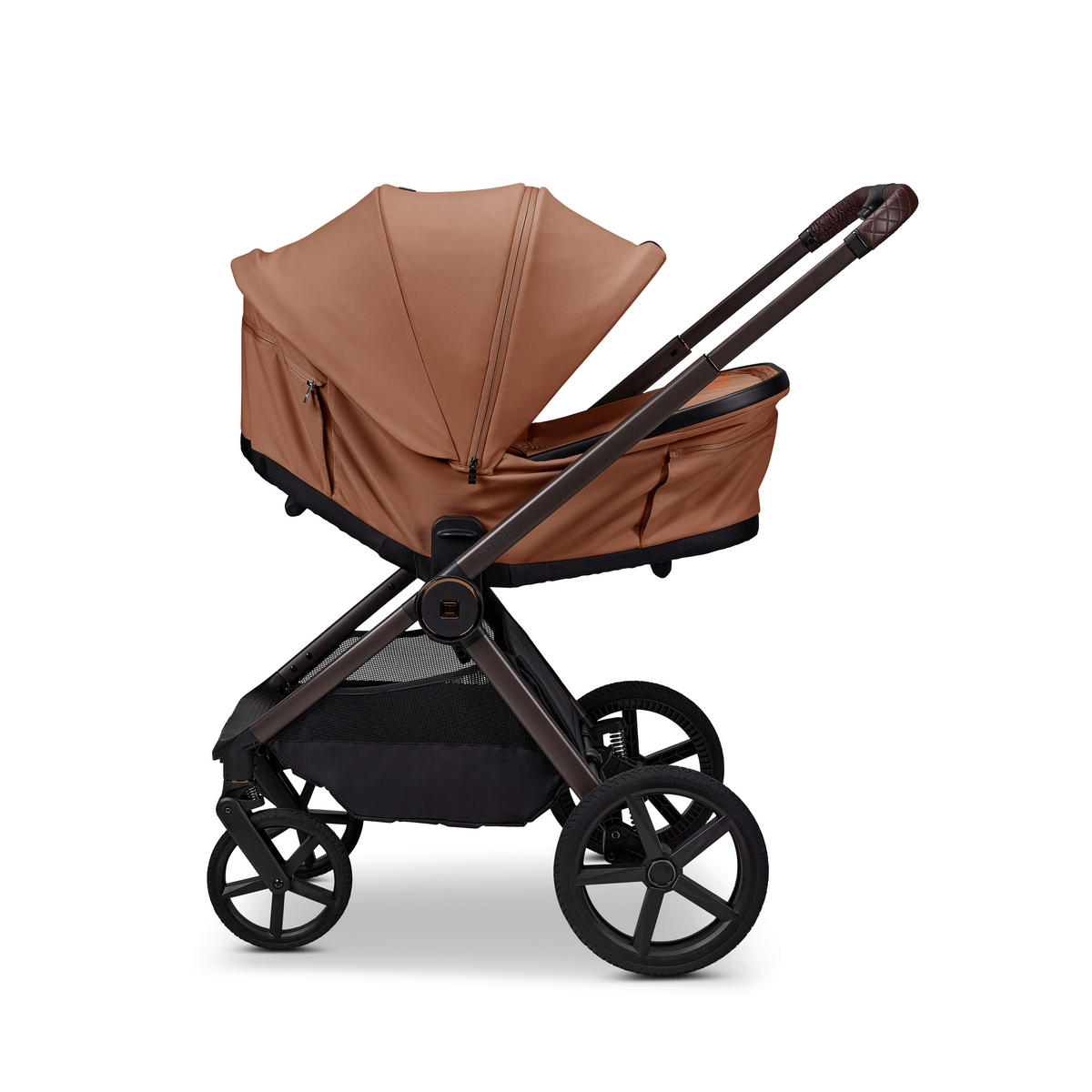 KINDERWAGENSET  GIO FOLD ETPU SET  cognac  - Cognac/Braun, Basics, Textil/Metall (120/58/92cm) - Moon Edition