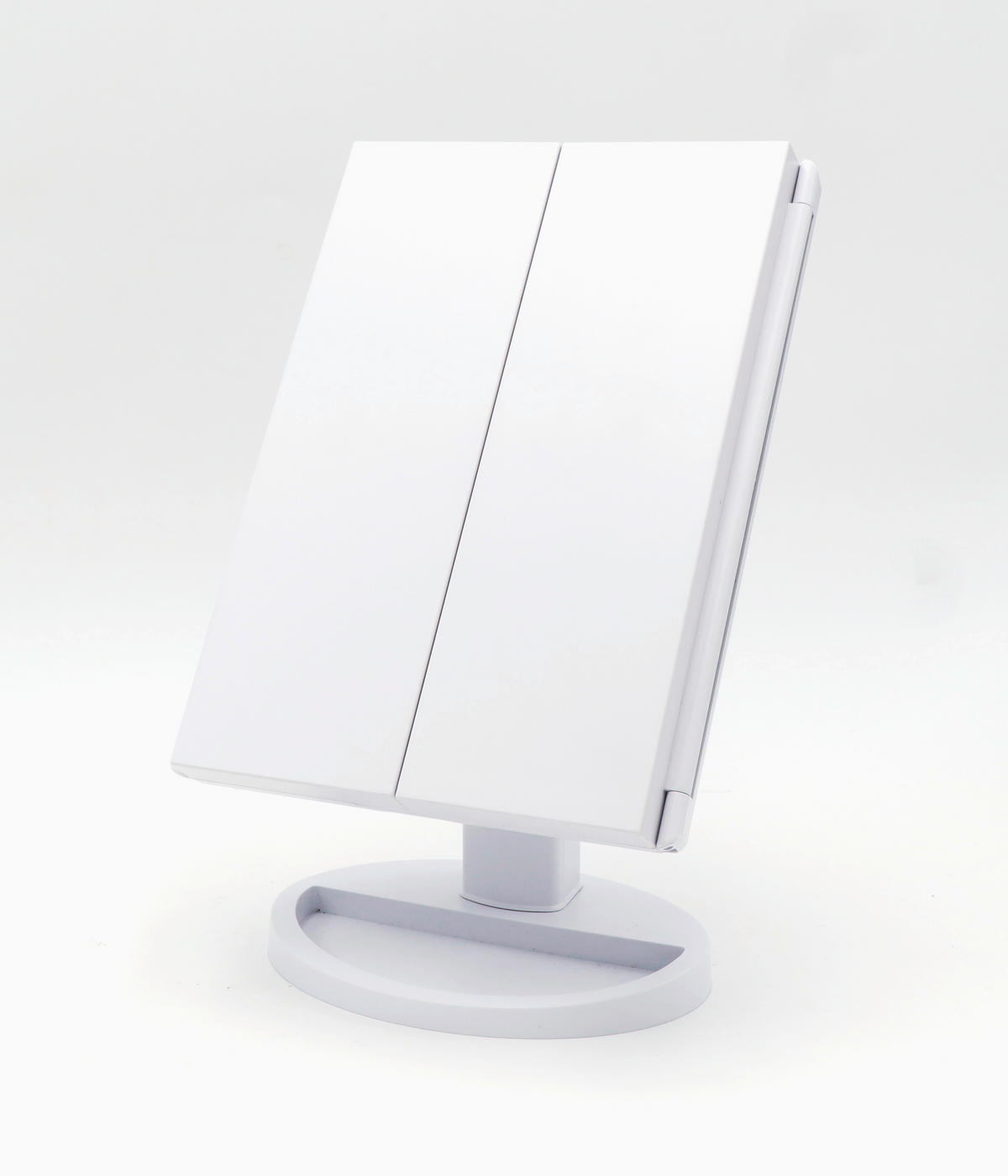 SCHMINKSPIEGEL 17,8/27,3/12 cm  - Weiss, Basics, Glas/Kunststoff (17,8/27,3/12cm) - Sadena