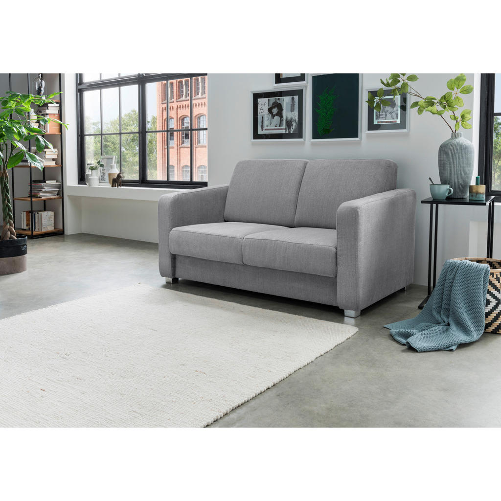 Schlafsofa Mia, Silberfarben B: 159 Cm