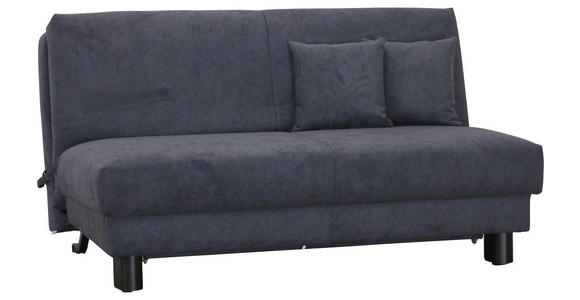 SCHLAFSOFA Chenille Grau  - Schwarz/Grau, Design, Textil/Metall (160/85/100cm) - Carryhome