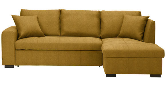 ECKSOFA in Webstoff Goldfarben  - Goldfarben, Design, Kunststoff/Textil (238/158cm) - Xora