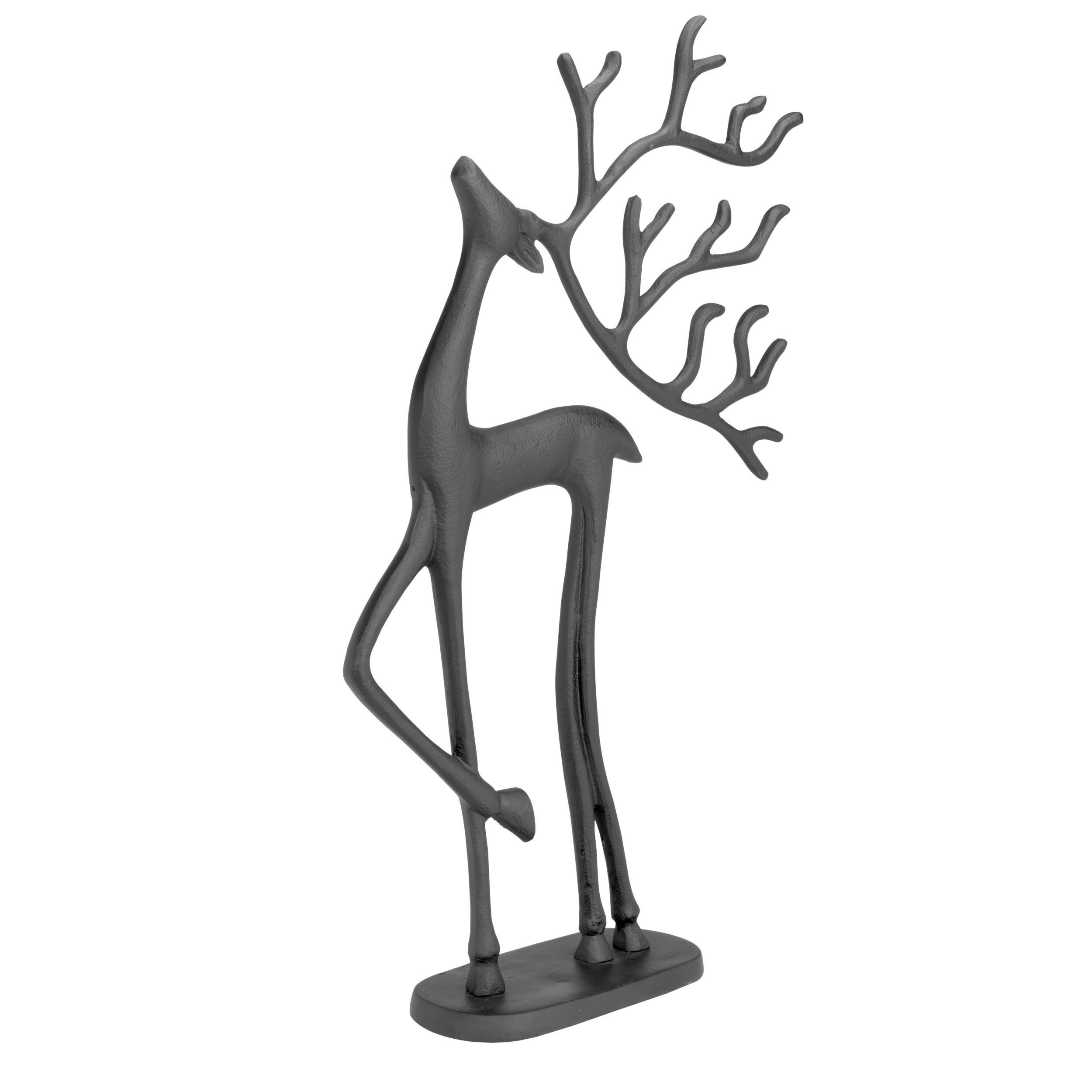 DEKOHIRSCH - Schwarz, LIFESTYLE, Metall (36/9/54cm)