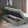 BOXBETT 160/200 cm  in Olivgrün  - Schwarz/Olivgrün, Design, Holz/Holzwerkstoff (160/200cm) - Xora