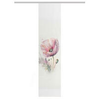 FLÄCHENVORHANG   blickdicht  60/245 cm   - Salbeigrün/Rosa, Natur, Textil (60/245cm)