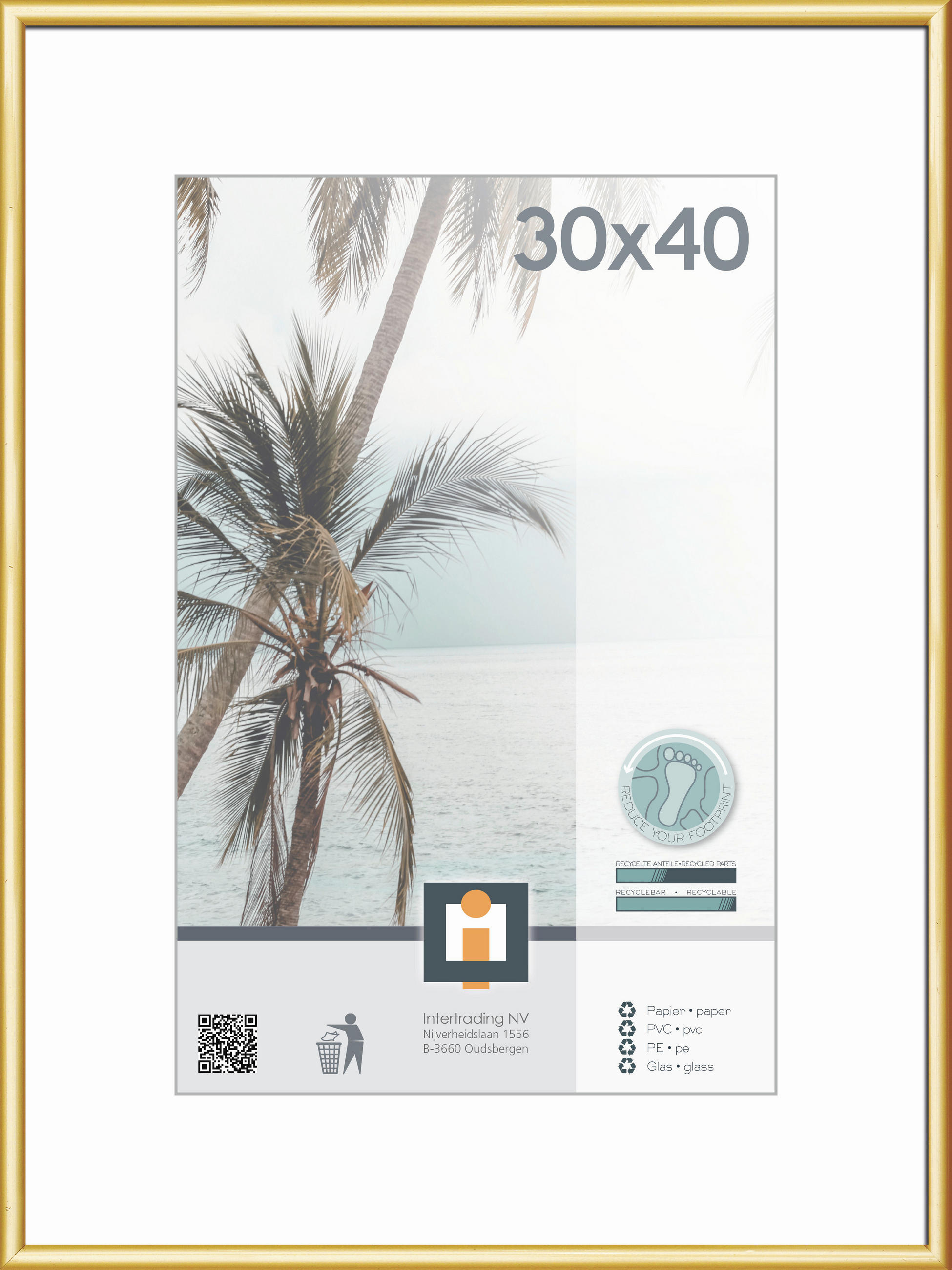 RÁM NA OBRAZY, 1 foto 30 cm x 40 cm