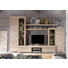 WOHNWAND Eichefarben - Eichefarben/Silberfarben, Design, Glas/Holzwerkstoff (308/212/50cm) - Carryhome