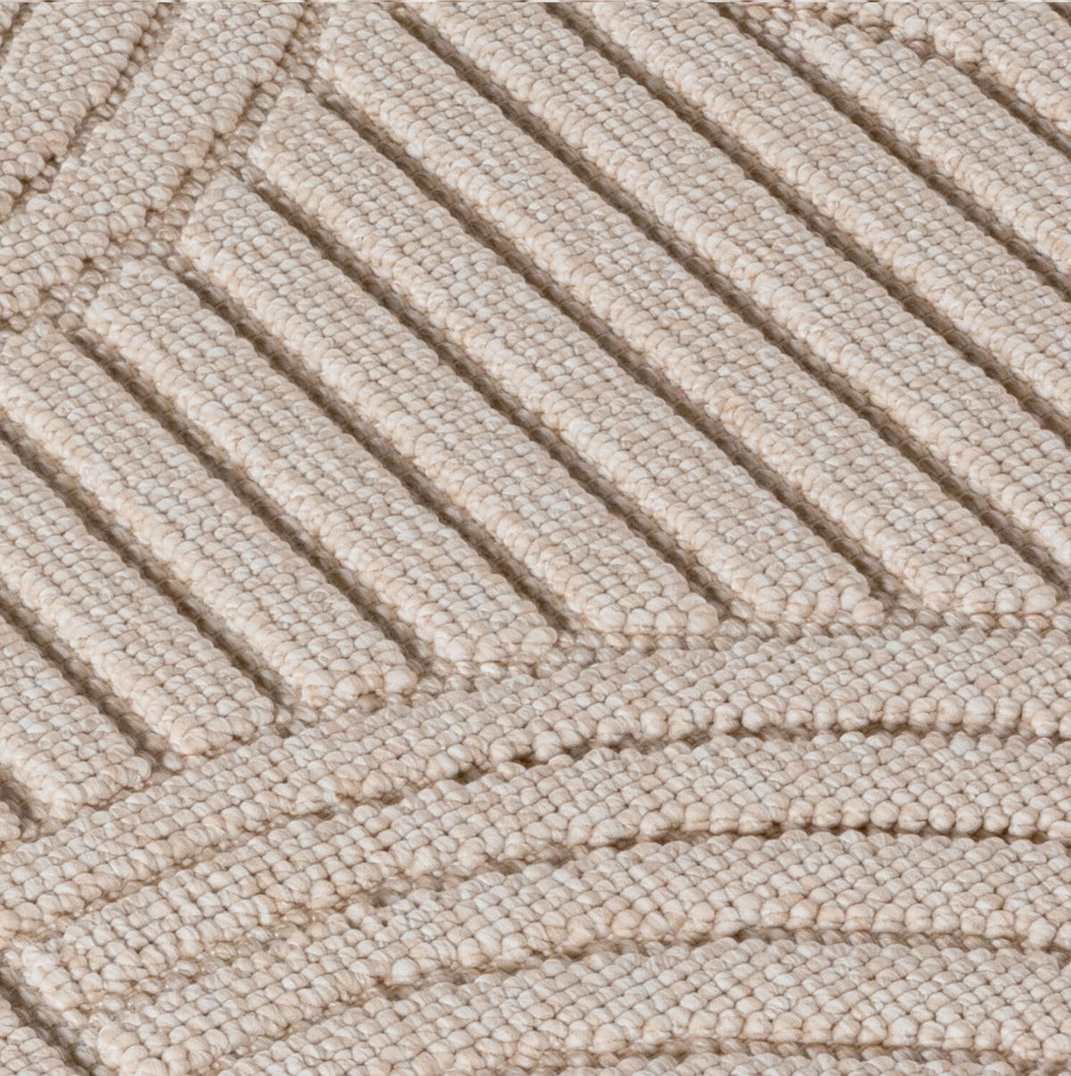 FLACHWEBETEPPICH 60/110 cm HELIX Beige  - Beige, Basics, Kunststoff/Textil (60/110cm) - Novel