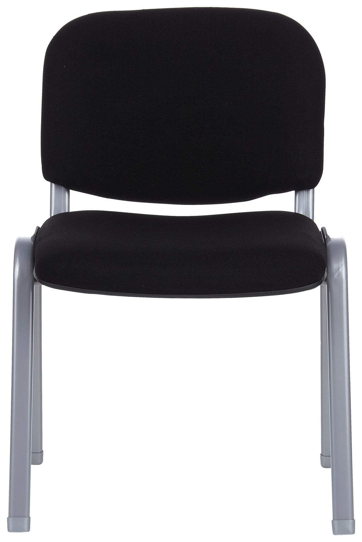BESÖKSSTOL  i flatväv svart, silver  - silver/svart, Basics, metall/textil (58/84/48cm) - MID.YOU