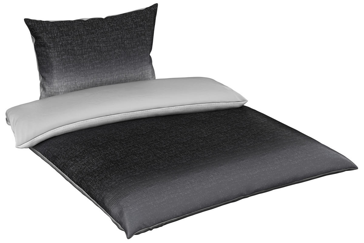 POSTELJINA SA DVA LICA 140/200 cm saten antracit  - antracit, Osnovno, tekstil (140/200cm) - Esposa