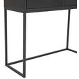 KONSOLENTISCH Grau, Schwarz  - Schwarz/Grau, Design, Holzwerkstoff/Metall (100/36/77cm) - Novel