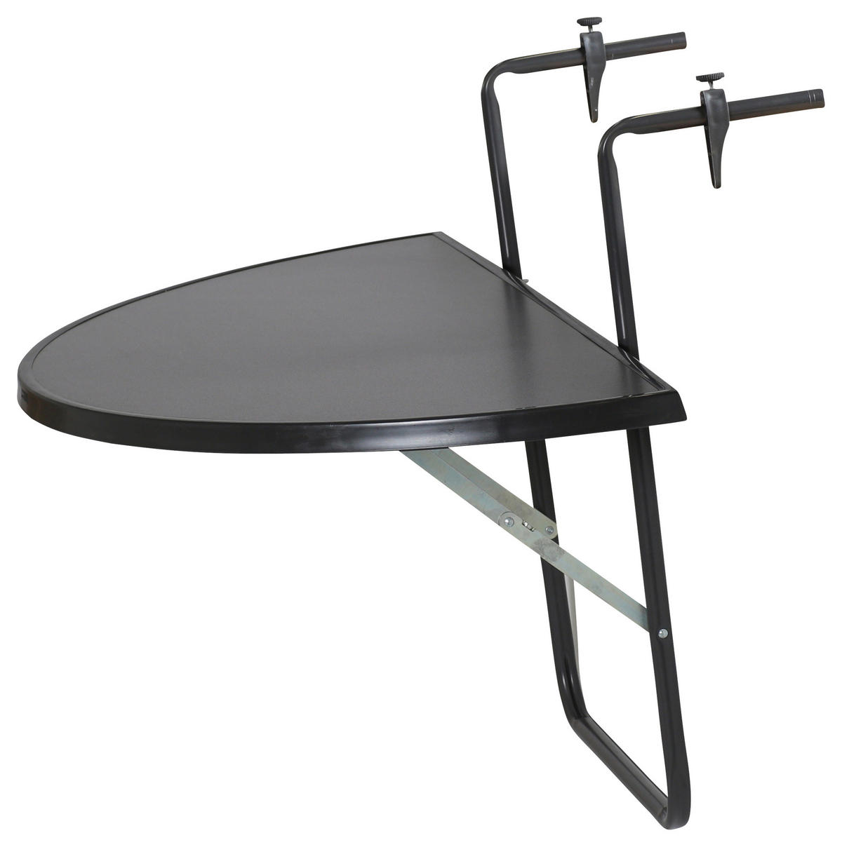 BALKONHÄNGETISCH Metall, Holzwerkstoff Anthrazit  - Anthrazit, Basics, Holzwerkstoff/Metall (50/100/20cm) - Gardenson