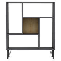 REGAL  90/107,8/25 cm Anthrazit, Eichefarben  - Eichefarben/Anthrazit, Design, Holzwerkstoff (90/107,8/25cm) - Livetastic