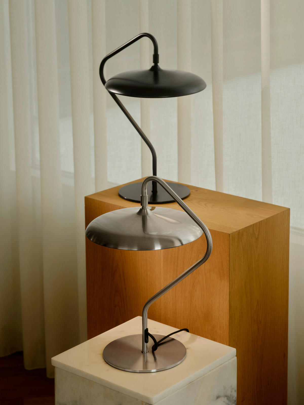LED-TISCHLEUCHTE 30,5/41 cm   - Schwarz, Design, Metall (30,5/41cm) - Nordlux