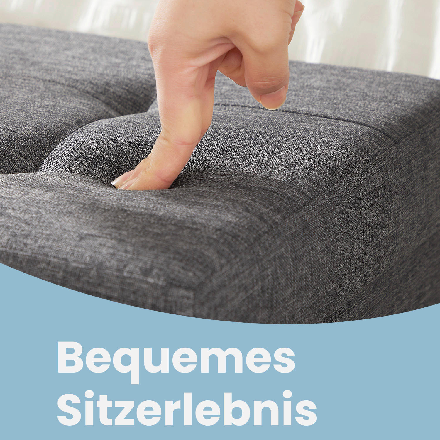 SITZBOX  - Grau, Basics, Textil (76/38/38cm)