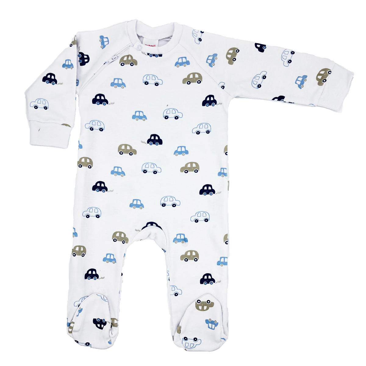 PYJAMAS  - vit/blå, Basics, textil (86null) - My Baby Lou