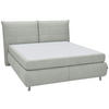 BOXSPRINGBETT 180/200 cm  in Hellgrau  - Edelstahlfarben/Hellgrau, KONVENTIONELL, Textil (180/200cm) - Dieter Knoll