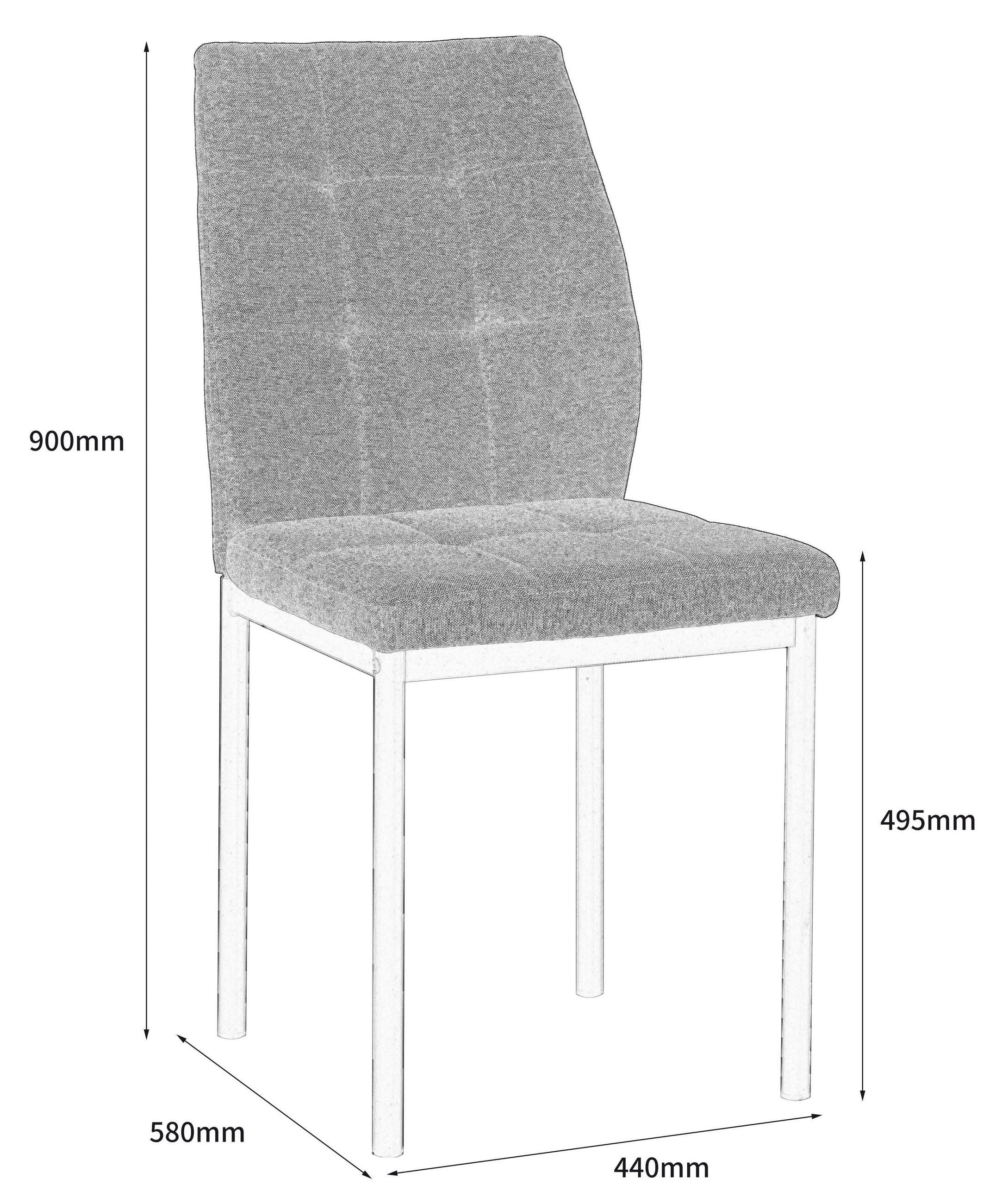 STOLIČKA, 44/90/56 cm - čierna/tmavosivá, Modern, kov/textil (44/90/56cm) - Carryhome