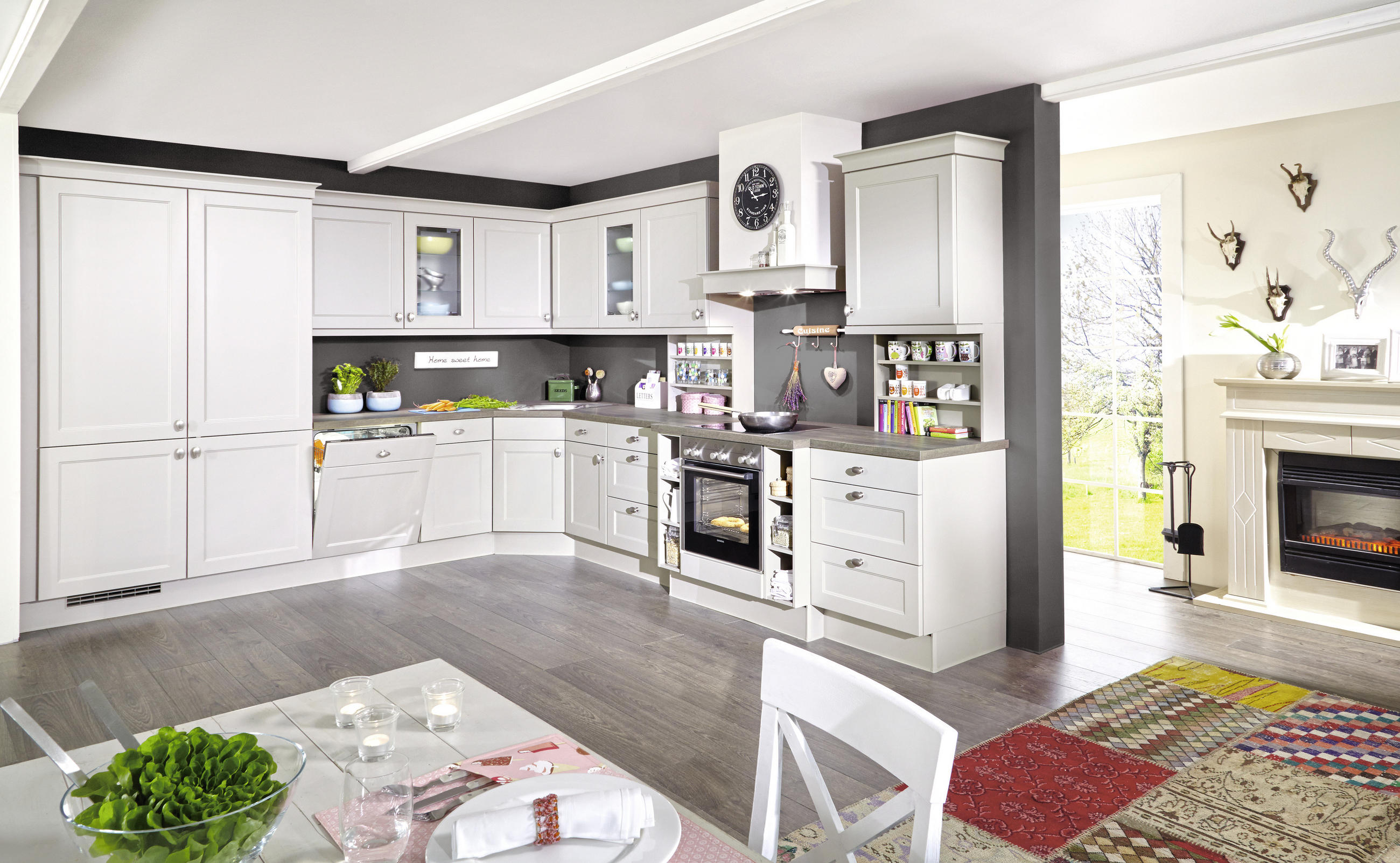 EINBAUKÜCHE   - Sandfarben, Design, Holzwerkstoff - Celina