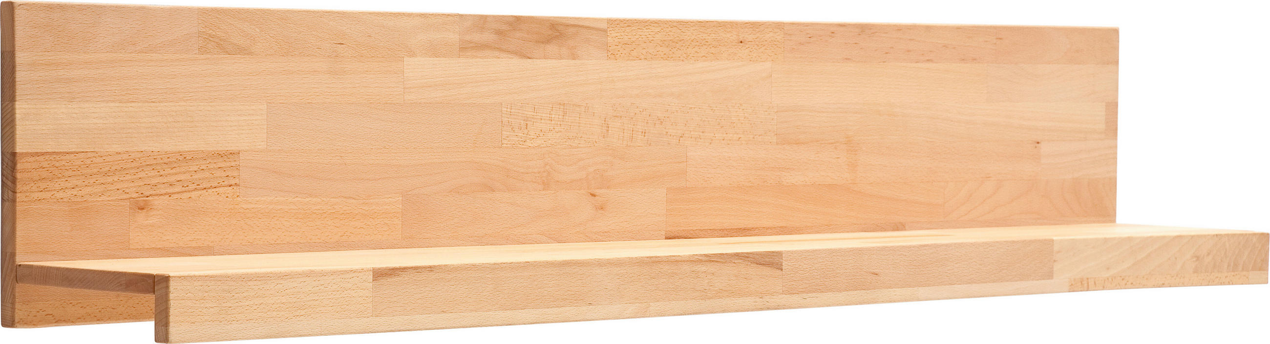 WANDBOARD Holz Kernbuche massiv Buchefarben  - Buchefarben, Design, Holz (150/27/22cm) - MID.YOU