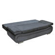SCHLAFSOFA  in Cord Anthrazit  - Chromfarben/Anthrazit, Design, Textil/Metall (200/78/90cm) - Venda
