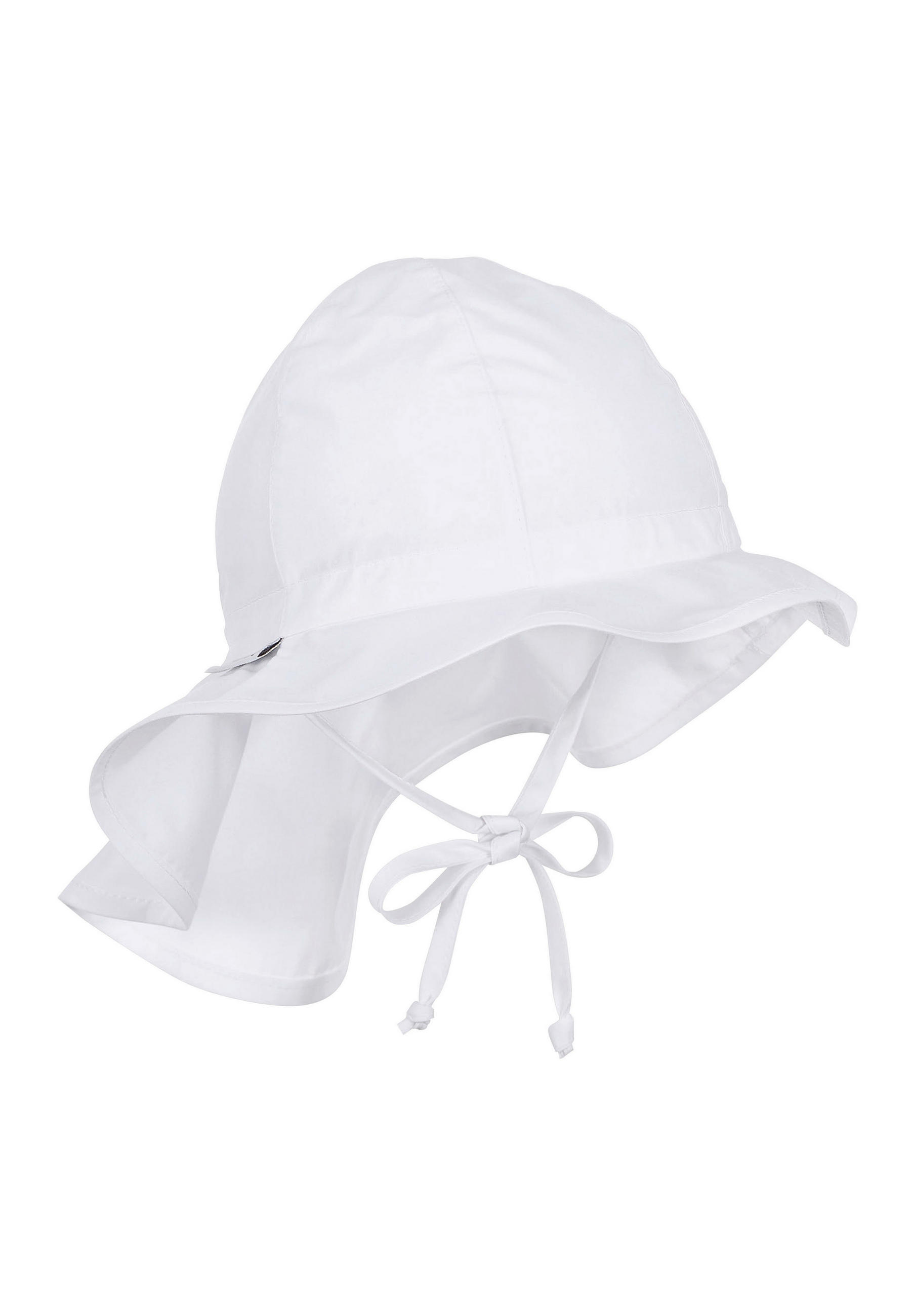 HUT MIT NACKENSCHUTZ   Weiß 49  - Weiß, Basics, Textil (49null) - Sterntaler