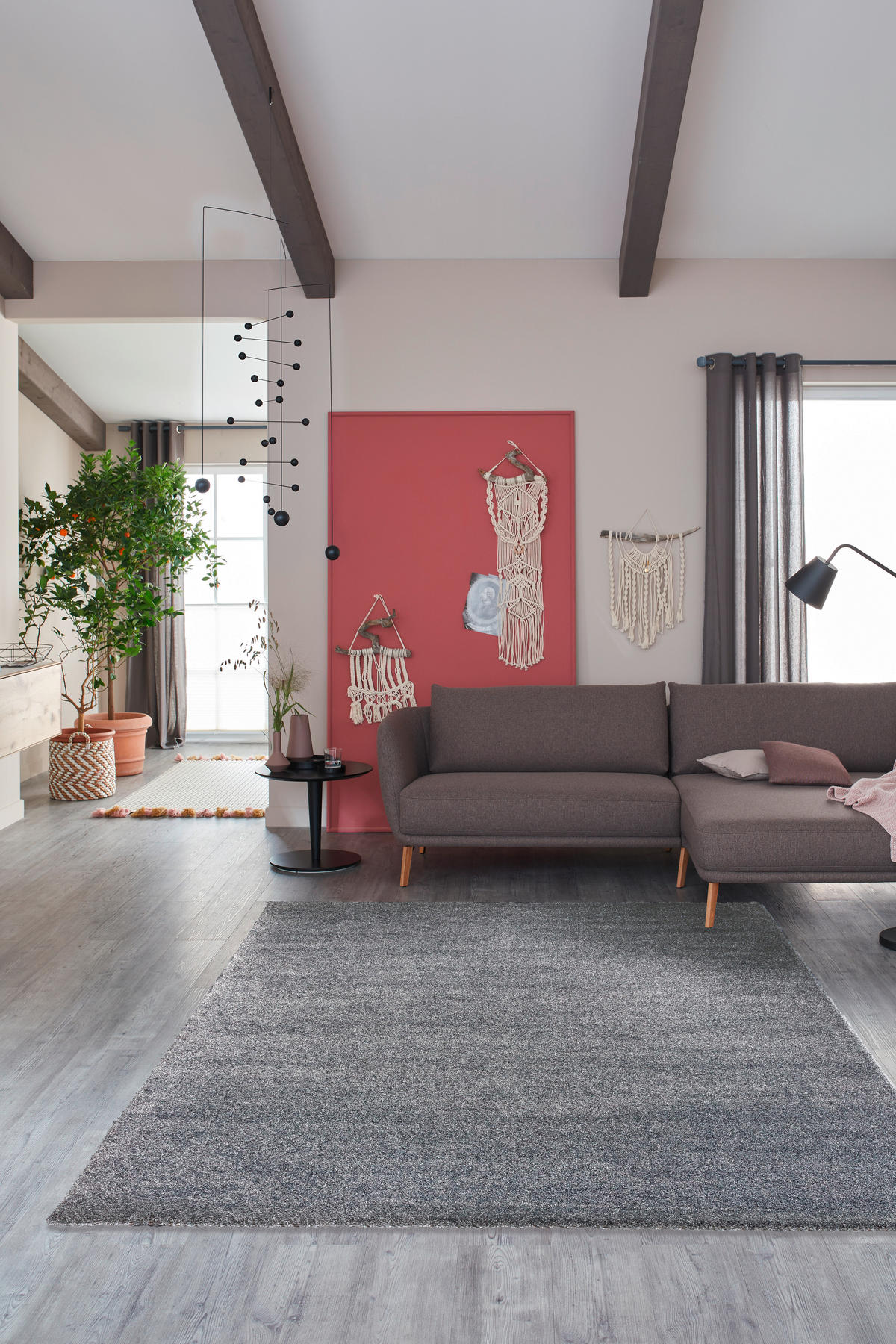 WEBTEPPICH 240/290 cm Pure Silberfarben  - Silberfarben, Basics, Textil (240/290cm) - Schöner Wohnen