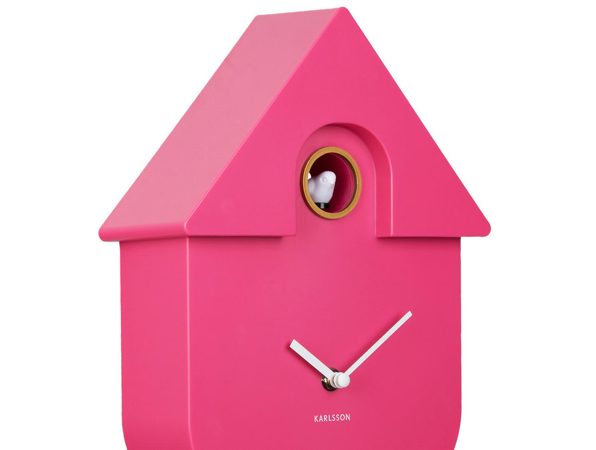 WANDUHR 21,5/41/8,5 cm   - Pink, KONVENTIONELL, Kunststoff (21,5/41/8,5cm) - Karlsson