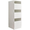 MEHRZWECKSCHRANK 50/162/67,5 cm  in Weiß  - Schwarz/Weiß, Design, Holzwerkstoff/Kunststoff (50/162/67,5cm)