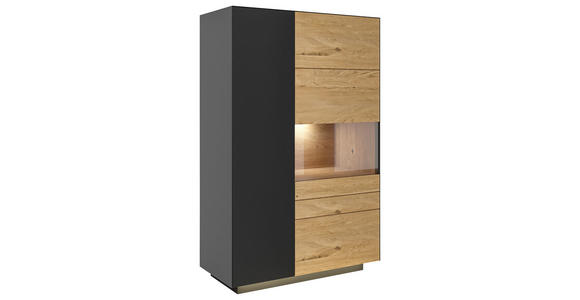 HIGHBOARD 91/141/40 cm  - Wildeiche/Anthrazit, Natur, Holz/Holzwerkstoff (91/141/40cm) - Dieter Knoll