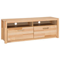 TV-ELEMENT 155/58/50 cm  - Buchefarben/Alufarben, Design, Holz/Metall (155/58/50cm) - MID.YOU