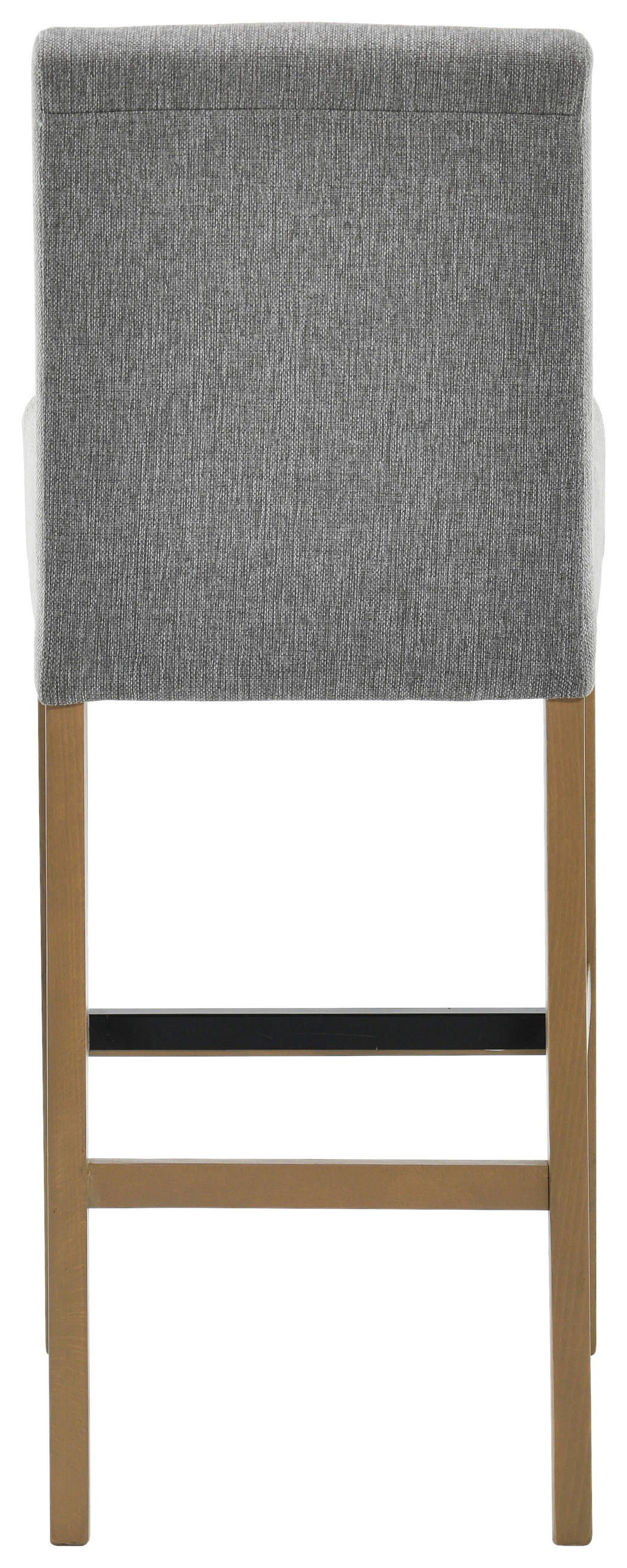 BAROVÁ STOLIČKA, svetlosivá - farba duba/svetlosivá, Konventionell, drevo/textil (42/102/53cm) - Carryhome