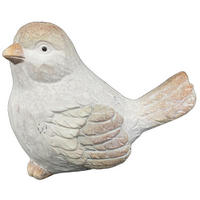 DEKOVOGEL - Grau, LIFESTYLE, Keramik (13,5/8,3/10,7cm)