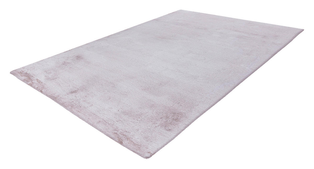 KOBEREC S VYSOKÝM VLASEM, 120/170 cm, růžová, bílá - bílá/růžová, Konvenční, textil (120/170cm)